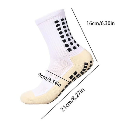 Men'S Football Soccer Socks Sports Cycling Grip Socks anti Slip Non Slip Grip Pads for Football Basketball New