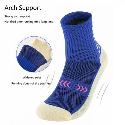 Men'S Football Soccer Socks Sports Cycling Grip Socks anti Slip Non Slip Grip Pads for Football Basketball New