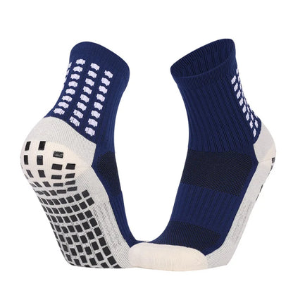 Men'S Football Soccer Socks Sports Cycling Grip Socks anti Slip Non Slip Grip Pads for Football Basketball New