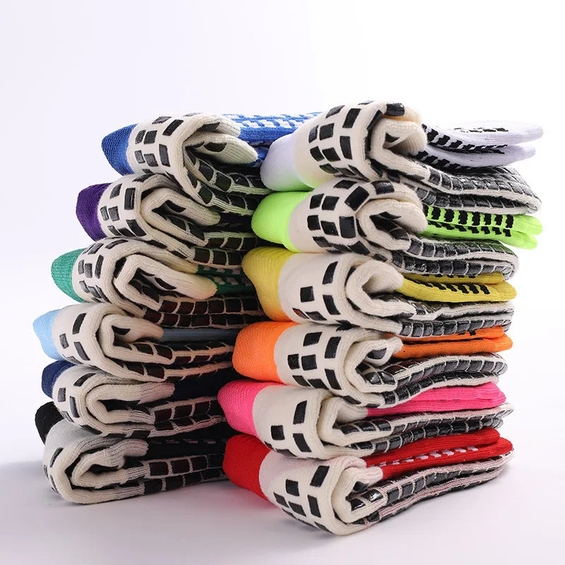 Men'S Football Soccer Socks Sports Cycling Grip Socks anti Slip Non Slip Grip Pads for Football Basketball New