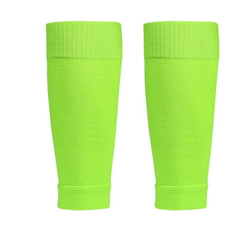 1Pair Football Socks Soccer Accessories Leg Brace Sleeves Breathable Sport Sock Adult Kids Shin Guards Calf Protection Leg Cover
