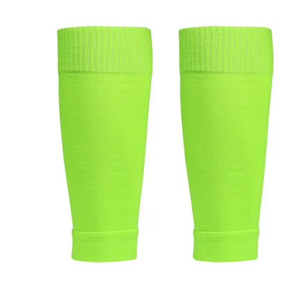 1Pair Football Socks Soccer Accessories Leg Brace Sleeves Breathable Sport Sock Adult Kids Shin Guards Calf Protection Leg Cover