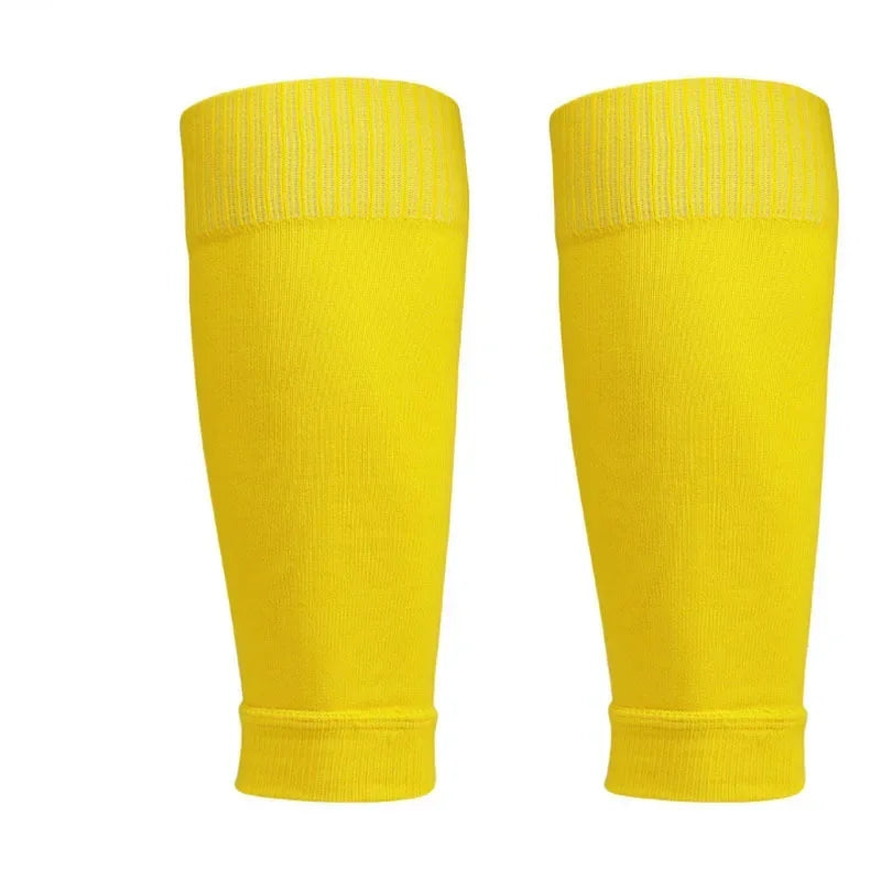 1Pair Football Socks Soccer Accessories Leg Brace Sleeves Breathable Sport Sock Adult Kids Shin Guards Calf Protection Leg Cover