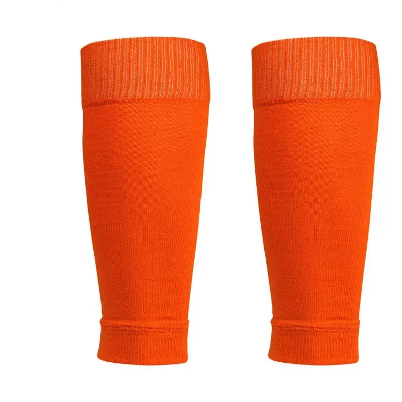 1Pair Football Socks Soccer Accessories Leg Brace Sleeves Breathable Sport Sock Adult Kids Shin Guards Calf Protection Leg Cover