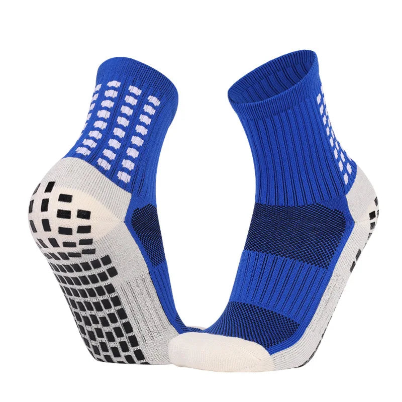 Men'S Football Soccer Socks Sports Cycling Grip Socks anti Slip Non Slip Grip Pads for Football Basketball New