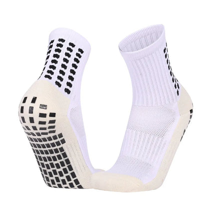 Men'S Football Soccer Socks Sports Cycling Grip Socks anti Slip Non Slip Grip Pads for Football Basketball New