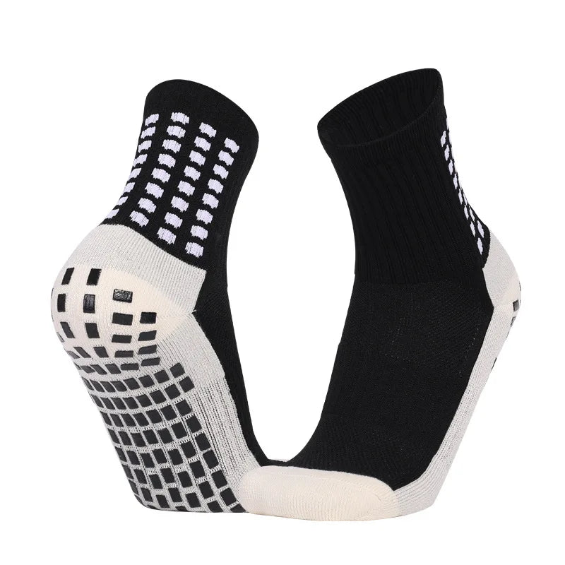 Men'S Football Soccer Socks Sports Cycling Grip Socks anti Slip Non Slip Grip Pads for Football Basketball New
