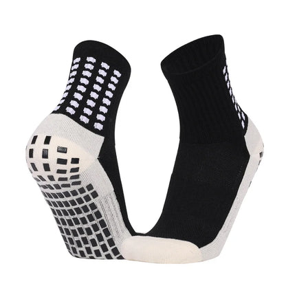 Men'S Football Soccer Socks Sports Cycling Grip Socks anti Slip Non Slip Grip Pads for Football Basketball New