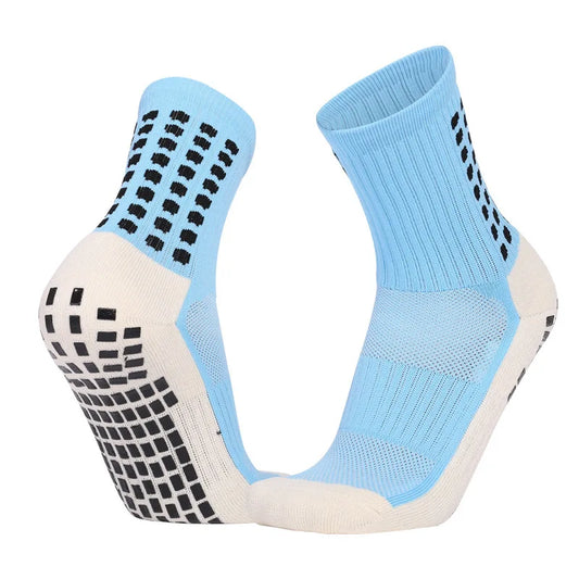 Men'S Football Soccer Socks Sports Cycling Grip Socks anti Slip Non Slip Grip Pads for Football Basketball New