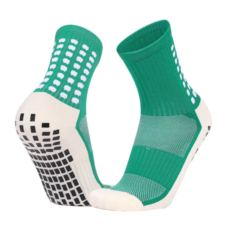 Men'S Football Soccer Socks Sports Cycling Grip Socks anti Slip Non Slip Grip Pads for Football Basketball New
